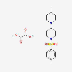 molecular formula C20H30N2O6S B3969158 4-Methyl-1-[1-(4-methylphenyl)sulfonylpiperidin-4-yl]piperidine;oxalic acid 