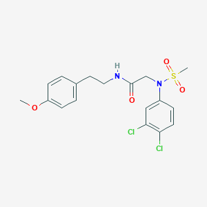 N~2~-(3,4-dichlorophenyl)-N~1~-[2-(4-methoxyphenyl)ethyl]-N~2~-(methylsulfonyl)glycinamide