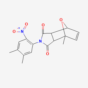 4-(4,5-dimethyl-2-nitrophenyl)-1-methyl-10-oxa-4-azatricyclo[5.2.1.0~2,6~]dec-8-ene-3,5-dione