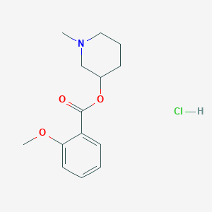 1-methyl-3-piperidinyl 2-methoxybenzoate hydrochloride