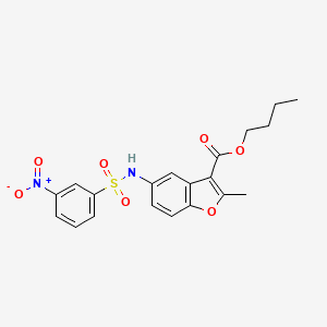 butyl 2-methyl-5-{[(3-nitrophenyl)sulfonyl]amino}-1-benzofuran-3-carboxylate