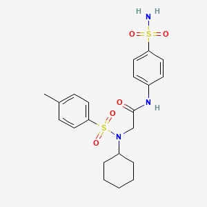 N~1~-[4-(aminosulfonyl)phenyl]-N~2~-cyclohexyl-N~2~-[(4-methylphenyl)sulfonyl]glycinamide