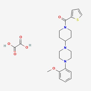 molecular formula C23H29N3O6S B3969271 1-(2-methoxyphenyl)-4-[1-(2-thienylcarbonyl)-4-piperidinyl]piperazine oxalate 