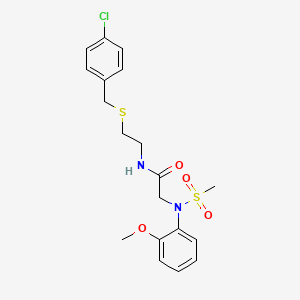 N~1~-{2-[(4-chlorobenzyl)thio]ethyl}-N~2~-(2-methoxyphenyl)-N~2~-(methylsulfonyl)glycinamide