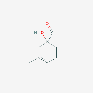 molecular formula C9H14O2 B039693 1-Acetyl-3-methyl-3-cyclohexene-1-ol CAS No. 125228-97-9