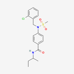 N-(sec-butyl)-4-[(2-chlorobenzyl)(methylsulfonyl)amino]benzamide