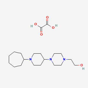 2-[4-(1-cycloheptyl-4-piperidinyl)-1-piperazinyl]ethanol ethanedioate (salt)