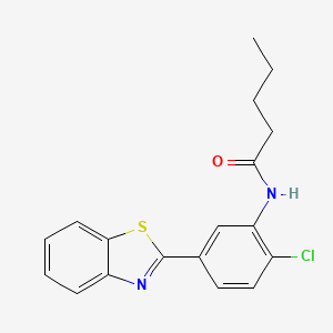 N-[5-(1,3-benzothiazol-2-yl)-2-chlorophenyl]pentanamide