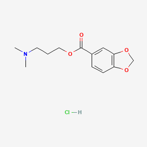 3-(dimethylamino)propyl 1,3-benzodioxole-5-carboxylate hydrochloride