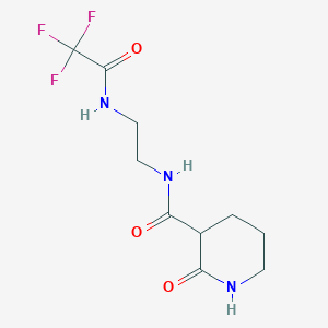 2-oxo-N-{2-[(trifluoroacetyl)amino]ethyl}-3-piperidinecarboxamide