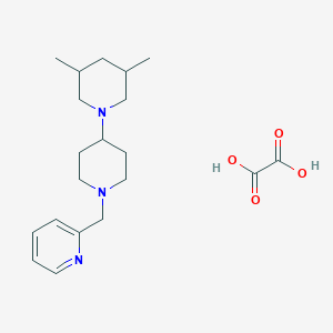 molecular formula C20H31N3O4 B3969396 3,5-dimethyl-1'-(2-pyridinylmethyl)-1,4'-bipiperidine oxalate 