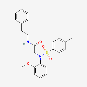 2-[N-(2-METHOXYPHENYL)4-METHYLBENZENESULFONAMIDO]-N-(2-PHENYLETHYL)ACETAMIDE