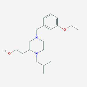 2-[4-(3-ethoxybenzyl)-1-isobutyl-2-piperazinyl]ethanol