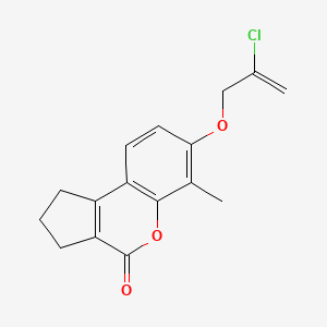 7-[(2-chloro-2-propen-1-yl)oxy]-6-methyl-2,3-dihydrocyclopenta[c]chromen-4(1H)-one