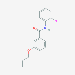 molecular formula C16H16INO2 B3969478 N-(2-iodophenyl)-3-propoxybenzamide 