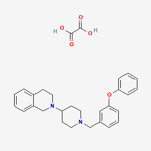 2-[1-(3-phenoxybenzyl)-4-piperidinyl]-1,2,3,4-tetrahydroisoquinoline oxalate