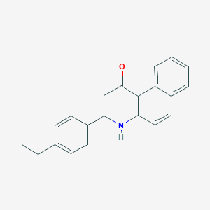 molecular formula C21H19NO B396949 3-(4-ethylphenyl)-3,4-dihydrobenzo[f]quinolin-1(2H)-one 
