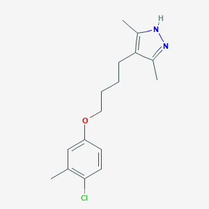 molecular formula C16H21ClN2O B396950 4-[4-(4-chloro-3-methylphenoxy)butyl]-3,5-dimethyl-1H-pyrazole 