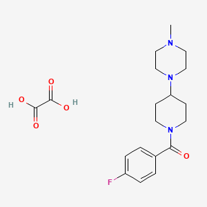 1-[1-(4-fluorobenzoyl)-4-piperidinyl]-4-methylpiperazine oxalate