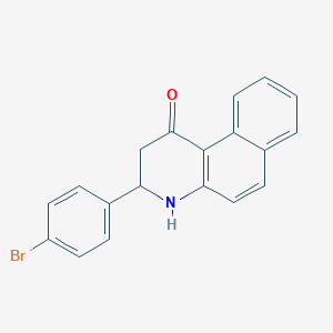 molecular formula C19H14BrNO B396953 3-(4-bromophenyl)-3,4-dihydrobenzo[f]quinolin-1(2H)-one 