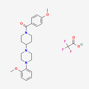 1-[1-(4-methoxybenzoyl)-4-piperidinyl]-4-(2-methoxyphenyl)piperazine trifluoroacetate