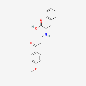 2-[[3-(4-ethoxyphenyl)-3-oxopropyl]amino]-3-phenylpropanoic acid