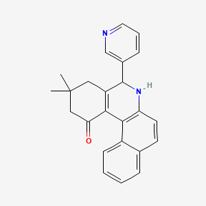 3,3-dimethyl-5-(3-pyridinyl)-3,4,5,6-tetrahydrobenzo[a]phenanthridin-1(2H)-one