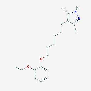 molecular formula C19H28N2O2 B396958 4-[6-(2-ethoxyphenoxy)hexyl]-3,5-dimethyl-1H-pyrazole 