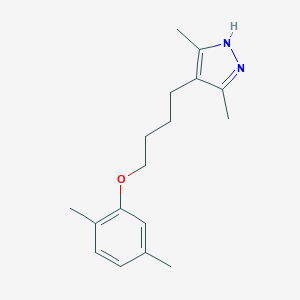 molecular formula C17H24N2O B396963 4-[4-(2,5-dimethylphenoxy)butyl]-3,5-dimethyl-1H-pyrazole 