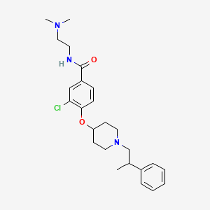 3-chloro-N-[2-(dimethylamino)ethyl]-4-{[1-(2-phenylpropyl)-4-piperidinyl]oxy}benzamide