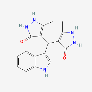 4,4'-(1H-indol-3-ylmethylene)bis(3-methyl-1H-pyrazol-5-ol)