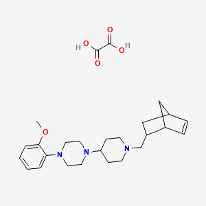 molecular formula C26H37N3O5 B3969665 1-[1-(bicyclo[2.2.1]hept-5-en-2-ylmethyl)-4-piperidinyl]-4-(2-methoxyphenyl)piperazine oxalate 