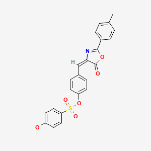 4-{[2-(4-methylphenyl)-5-oxo-1,3-oxazol-4(5H)-ylidene]methyl}phenyl 4-methoxybenzenesulfonate