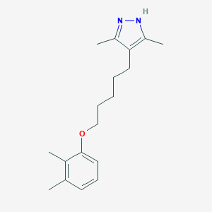 molecular formula C18H26N2O B396971 4-[5-(2,3-dimethylphenoxy)pentyl]-3,5-dimethyl-1H-pyrazole 