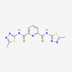 N,N'-bis(5-methyl-1,3,4-thiadiazol-2-yl)-2,6-pyridinedicarboxamide