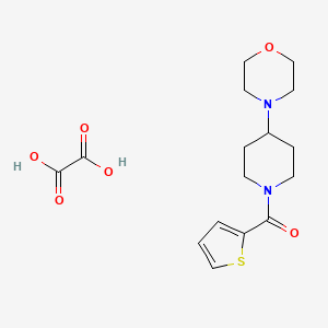 molecular formula C16H22N2O6S B3969780 4-[1-(2-thienylcarbonyl)-4-piperidinyl]morpholine oxalate 