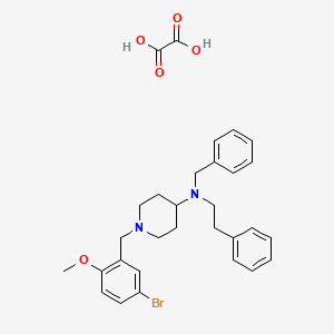 molecular formula C30H35BrN2O5 B3969792 N-benzyl-1-(5-bromo-2-methoxybenzyl)-N-(2-phenylethyl)-4-piperidinamine oxalate 