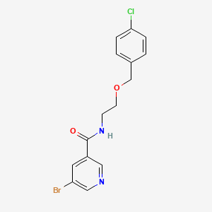 5-bromo-N-{2-[(4-chlorobenzyl)oxy]ethyl}nicotinamide