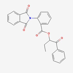 1-oxo-1-phenylbutan-2-yl 2-(1,3-dioxo-1,3-dihydro-2H-isoindol-2-yl)benzoate