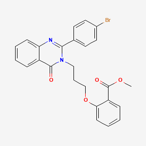 methyl 2-{3-[2-(4-bromophenyl)-4-oxo-3(4H)-quinazolinyl]propoxy}benzoate