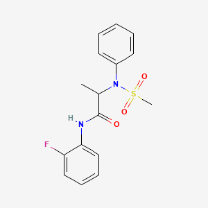 N~1~-(2-fluorophenyl)-N~2~-(methylsulfonyl)-N~2~-phenylalaninamide