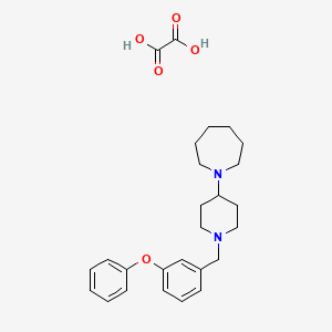 1-[1-(3-phenoxybenzyl)-4-piperidinyl]azepane oxalate