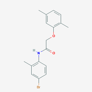 molecular formula C17H18BrNO2 B3969842 N-(4-bromo-2-methylphenyl)-2-(2,5-dimethylphenoxy)acetamide 