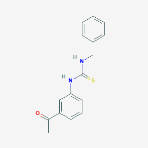 molecular formula C16H16N2OS B396985 1-(3-Acetylphenyl)-3-benzylthiourea 