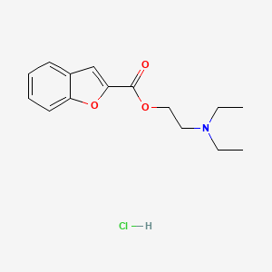 molecular formula C15H20ClNO3 B3969899 2-(diethylamino)ethyl 1-benzofuran-2-carboxylate hydrochloride 