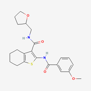 2-[(3-methoxybenzoyl)amino]-N-(tetrahydro-2-furanylmethyl)-4,5,6,7-tetrahydro-1-benzothiophene-3-carboxamide