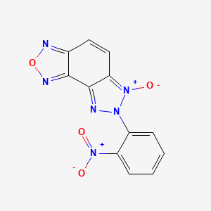 7-(2-nitrophenyl)-7H-[1,2,3]triazolo[4,5-e][2,1,3]benzoxadiazole 6-oxide