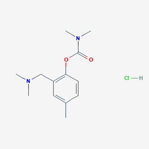 [2-[(dimethylamino)methyl]-4-methylphenyl] N,N-dimethylcarbamate;hydrochloride