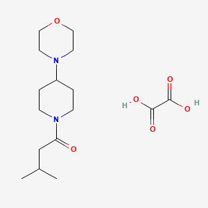 molecular formula C16H28N2O6 B3969965 4-[1-(3-methylbutanoyl)-4-piperidinyl]morpholine oxalate 