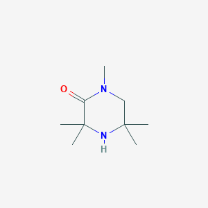 molecular formula C9H18N2O B039700 1,3,3,5,5-Pentamethylpiperazin-2-one CAS No. 111205-19-7